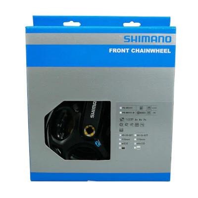 Pédalier trois plateaux 7/8 vitesses 48/38/28 dents Shimano Altus – Image 3